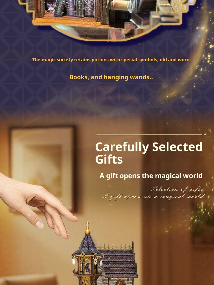 Time Magic Castle Bookend