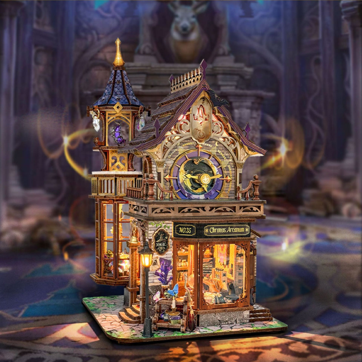 Time Magic Castle Bookend